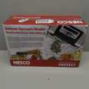 Nesco Deluxe Food VS-12 Vacuum Sealer, 130 Watts, Kit Bags & Viewing Lid, Compact, Silver
