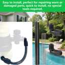 Chlorinator Parts 320 & 322, Chlorinator Parts Include R172272 90-Degree Tube Connector, R172091 OD Tube, R171097 Tube Support, Plumbers Tape Compatible with Pentair Rainbow Auto Feeder