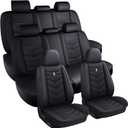 Car Seat Covers 8 Seats for Toyota Sienna 2000-2026, Waterproof Durable Leather Vehicle Cushion Covers, Breathable Full Coverage Seat Protector(Standard,Black)