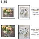 upsimples 20x24 Picture Frame, Display Pictures 16x20 with Mat or 20 x 24 Without, Wall Hanging Poster Frames, Black, 1 Pack