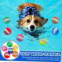 Foilswirl 24 Pcs Dog Squeaky Tennis Balls Bulk 2.95 Inch Interactive Pet Toy Ball Dog Chewing Toy for Large Medium Small Puppy Training and Practice Pet