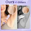 Bikini Trimmer for Women, Dual-Head Electric Razors for Women, 2 in 1 Electric Razor for Pubic Hair Trimmer IPX7 Waterproof Wet&Dry Use Bikini Shaver for Ladies Pubic, Legs, Face, Underarms(Lilac)