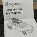 23 Cubic Feet Roof Bag – Safety Tested Heavy-Duty Waterproof Rooftop Cargo Carrier for All Cars & SUVs (with or Without Rack) – Includes Protective Mat & Storage Bag – Military-Grade 840D PVC