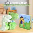 Big Brother Gift for Boy for Older Siblings of New Baby Includes Plush Dinosaur with Storybook, Ideal Birthday & Special Occasion Gift for Boys (Big Brother/Little Brother)