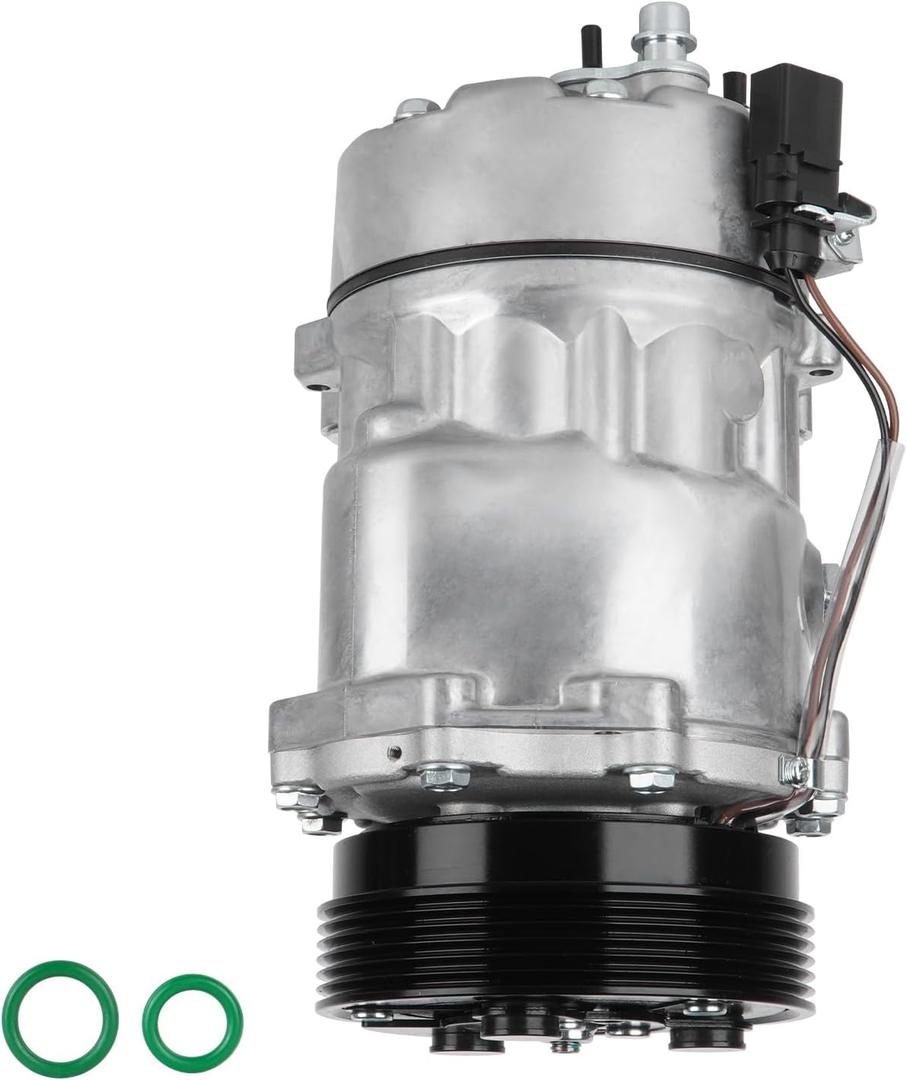 TadaMark Air Conditioner AC Compressor with Clutch Fit for Audi TT &TT Quattro 2000-2006, for VW for Beetle 1998-2006, for Golf 2002-2007, Jetta 2001-2005, for R32 2003, for Sharan 2002-2008 TadaMark Air Conditioner AC Compressor with Clutch Fit for Audi TT &TT Quattro 2000-2006, for VW for Beetle 1998-2006, for Golf 2002-2007, Jetta 2001-2005, for R32 2003, for Sharan 2002-2008