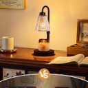 Innqoo Candle Warmer Lamp with Timer, Dimmable Candle Warmer for Jar Candles, Height Adjustable Wax Melts Warmer, Birthday Gifts for Women Mom, House Warming Gifts New Home Decor