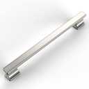 Amerdeco 8 Pack Brushed Satin Nickel Cabinet Pulls 7 Inch Hole Centers Kitchen Cabinet Handles Hardware Cabinet Kitchen Handles for Cabinets Cupboard Handles Drawer Pulls ZH00013