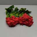 2PCS 18'' Artificial Geraniums Silk Flowers Plants Home Outdoor Decor Garden Ruby Red