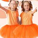 Zhanmai 5 Layered Tutu Skirt for Kids Tulle Tutu Skirt with Tube Socks Princess Runners Costumes Cosplay for Girls Kids
