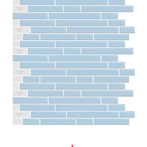 LONGKING 7 Sheet Marble Peel and Stick Backsplash for Kitchen,Self-Adhesive Tile Backsplash for Kitchen, Bathroom, 12in x 12in, (Beige & White)