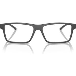 ARNETTE Men's An7216 Cross Fade Ii Pillow Prescription Eyewear Frames (Matte Medium Grey / Demo Lens)