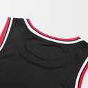 2 x YWIES Plain Basketball Jersey, Blank Team Uniform, Hip Hop Hipster Short Sleeveless Active Shirts (Black, XXL)