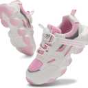Santiro Boys Tennis Shoes Lightweight Fashion Kids Girls Sneakers (1 Little Kid, Pink)