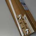 TYRON 1 Pack Magnetic Curtain Rod for Metal Door Adjustable 30-40 Inch, 3/8 in. Diameter, French Door Magnetic Cafe Curtain Rod(White)