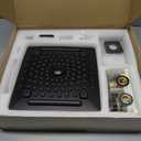 ELLO&ALLO Matte Black Bathroom Shower Faucet Set with Valve, Rainfall Shower Head with Handheld Combo