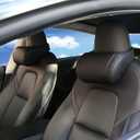 Car Neck Pillow Memory Foam Automotive Seat Cushions of Headrests for Relieving Neck Stiffness Seat Neck Support Pillow, Fits All Vehicles, 2 Pieces, Black