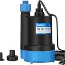 1/4 HP Submersible Water Pump 1800GPH Small Sump Pump Thermoplastic Electric Portable Transfer Utility Pump Clean for Swimming Pool Basement Garden Pond
