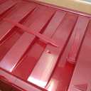 IRIS USA 94 Qt. Stackable Plastic Storage Bins with Lids, 2 Pack - BPA-Free, See-Through Organizing Solution, Latches, Durable Nestable Containers, Secure Pull Handle, Made in USA - Red