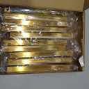Goldenwarm 10Pack 5in Brushed Gold Cabinet Pulls Gold Cabinet Handles Gold Drawer Pulls Modern Cabinet Hardware Handles for Kitchen Cabinets