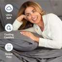 Full Size 4 Piece Sheet Set - Comfy Breathable & Cooling Sheets - Hotel Luxury Bed Sheets for Women & Men - Deep Pockets, Easy-Fit, Extra Soft & Wrinkle Free Sheets - Dark Grey Oeko-Tex Bed Sheet Set