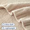 Oatmeal Throw Blanket - Super Soft Throw for Couch, Bed, Sofa, Chair - Lightweight, Warm, Double Sided Knit - All Season Cozy, Fuzzy, Anti-Static Plush Blanket for Women, Bedroom, Home Decor, 50x60