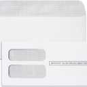 50 1099 NEC Tax Form Envelopes for 1099 NEC Forms, Self-Seal, Double-Window, Security Tinted, 50 Pack