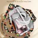 Canvas Crossbody Tote Bag for Women  Cute Large Shoulder Bags with Zipper Buckle Interior Pocket for Work, Travel