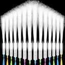 SHQDD 48 PCS White Fiber Optic Wands, Neon Party Supplies, LED Fiber Wands, Wedding Party Supplies, Glow Fiber Wands Sticks, Flashing LED Wands, Fiber Optic Light Wand Sticks for Glow Party Favors