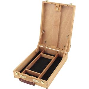 Urban Artist Sketch Box and Table Easel - Portable, Multi Media, Adjustable Angle with Storage Compartments - Oiled Beech Wood