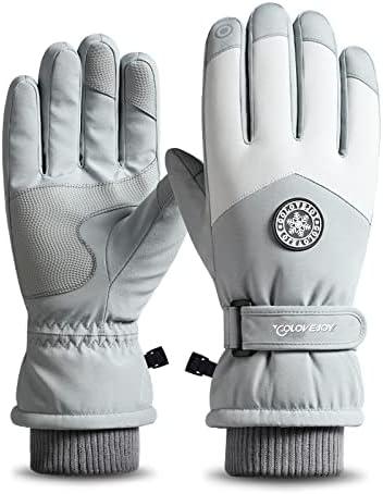 Winter Ski Snow Gloves for Men, Women, Youth | Touchscreen & Waterproof Cold Weather Hand Warming Gloves Winter Work Gloves (Gray)