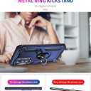 Case for Motorola Edge 2022 Case Cover,Magnetic Car Mount Bracket Shell Case for Motorola Moto Edge 2022 / Edge Gen.3 5G 2022 Case Blue