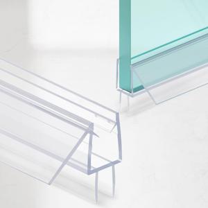 2-Pack Shower Door Bottom Seal, (5/16" x 36") Ultra Clear Glass Shower Door Seal Strip, Stop Leaks and Create a Water Barrier