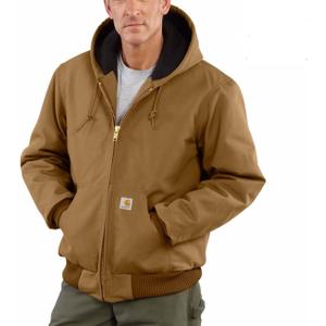 Carhartt mens Loose Fit Firm Duck Insulated Flannel-lined Active Jacket (X-Large)