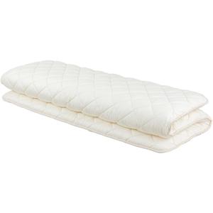 FULI Japanese Futon Mattress, Japanese Floor Mattress, Floor Bed, Tatami Foldable Bed, Roll Up Sleeping Pad, Shikibuton, Made in Japan (White, Queen) (Queen (79"L x 59"W x 2"Th))