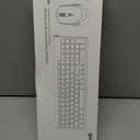 Wireless Keyboard Mouse, J JOYACCESS Sleek and Ergonomic 2.4G Wireless Keyboard and Mouse Set,Portable and Comfortable for Travel Compatible withComputer/Laptop/Windows/Mac-Black/Silver