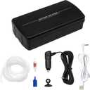 Small Aerator for Fish 6 Gallons/19GPH-35GPH,Aerator for Bait Bucket,Adjustable USB Air Pump,Quiet Voice,with Car Cigarette Lighter, Suitable for Tropical Fish Enthusiasts and Fishing Enthusiasts