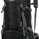 Esup 50L Hiking Backpack Men Camping Backpack with rain cover 45l+5l Lightweight Backpacking Backpack Travel Backpack (Black)