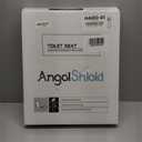 Round Toilet Seat Molded Wood Toilet Seat with Zinc Alloy Hinges, Easy to Install also Easy to Clean, Anti-pinch Wooden Toilet Seat by Angol Shiold (Round, Natural)