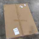 LITTLE TREE 55-Inch Dining Table for 6, Wooden Rectangle Kitchen Table, Large Dining Room Tables, Industrial Dinner Table with Heavy Duty Pedestal, Rustic Brown