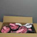 Collapsible Wagon Cart with Wheels Foldable - Folding Utility Heavy Duty Wagons Carts for Grocery Sports Garden Shopping Camping Wheelbarrows (Pink, 120L)