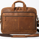 Full Grain Leather Messenger Bag for Men, 16” Briefcase Laptop Satchel Vintage Professional Office Work & Travel Bag