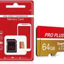 2Packs Micro SD Card Mini SD Card Class10 Memory 64GB Extreme Pro High Speed Write Super Compatibility Phone Camera Meomory Card