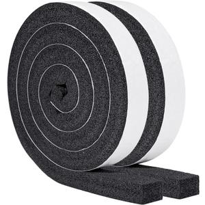 Yotache Air Conditioner Window Seal Kit - 1"x1" High Resilience Weather Stripping Foam Tape for AC Windows & Door Insulation, Noise Reducing, Air Leak Proof, 13Ft Long (6.5Ft x 2 Rolls, Black)