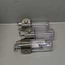 simplehuman Triple Wall Mount Shower Pump, 3 x 15 fl. oz. Shampoo and Soap Dispensers, Stainless Steel