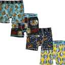 Scooby Doo 4pk Youth Boys Boxer Briefs (10, Multicolored)