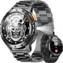 Military Smart Watch for Men (Answer/Make Calls), Rugged Smartwatch with Flashlight/40 Days Battery/Heart Rate/SpO2/Sleep Monitor/120+Sport Modes/IP68 Waterproof,Fitness Tracker for iPhone Android