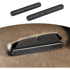 RT-TCZ for Silverado Under Seat Air Vent Outlet Cover Compatible with Chevy Silverado GMC Sierra 2014-2018 Black Interior Accessories 2pcs