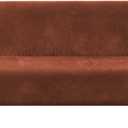 H.VERSAILTEX Real Velvet Futon Cover Armless Sofa Covers Sofa Bed Covers Stretch Futon Couch Cover Sofa Slipcover Furniture Protector Thick Soft Cozy Velvet Fabric Form Fitted Stay in Place, Rust