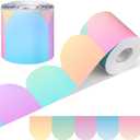 2 x 65ft Pastel Boho Border for Bulletin Board, Classroom Bulletin Trim