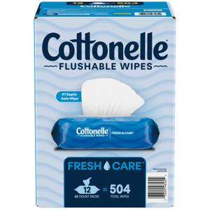 Flushable Wet Wipes, Adult Wet Wipes, Flushable Wipes, 12 ct., 504 wipes